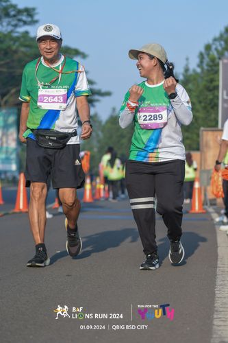 Race photo from BAF LIONS RUN 2024
