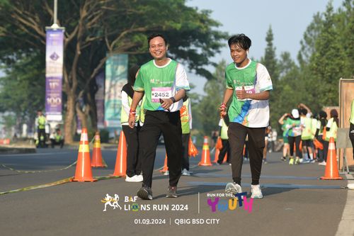 Race photo from BAF LIONS RUN 2024