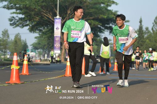 Race photo from BAF LIONS RUN 2024