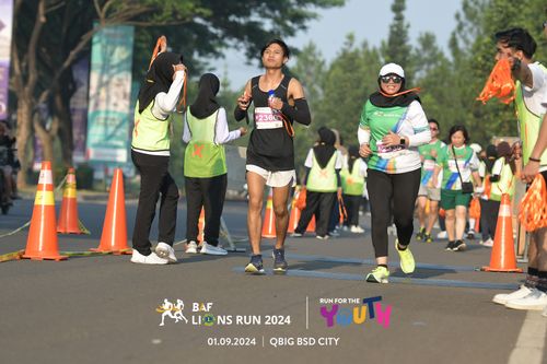 Race photo from BAF LIONS RUN 2024