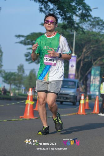 Race photo from BAF LIONS RUN 2024