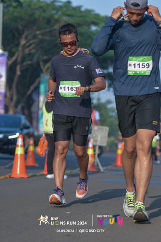 Race photo from BAF LIONS RUN 2024