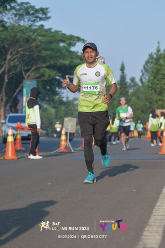 Race photo from BAF LIONS RUN 2024