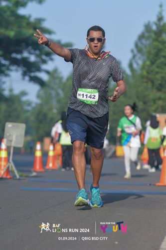 Race photo from BAF LIONS RUN 2024