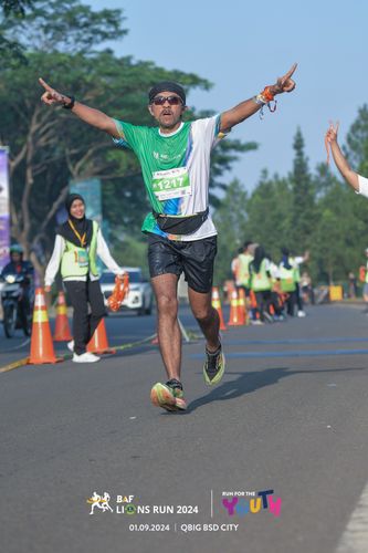 Race photo from BAF LIONS RUN 2024
