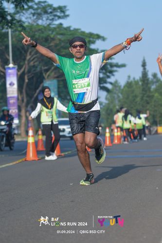 Race photo from BAF LIONS RUN 2024