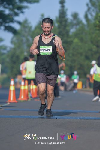 Race photo from BAF LIONS RUN 2024
