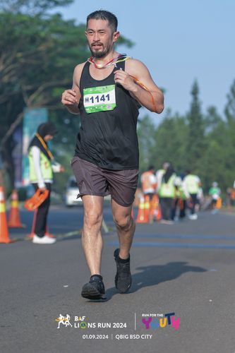 Race photo from BAF LIONS RUN 2024