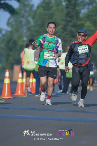 Race photo from BAF LIONS RUN 2024