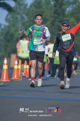 Race photo from BAF LIONS RUN 2024