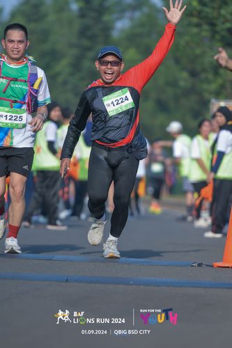 Race photo from BAF LIONS RUN 2024