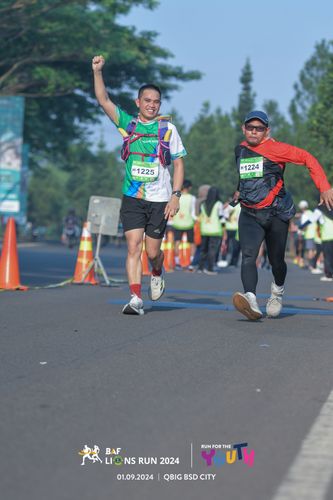 Race photo from BAF LIONS RUN 2024
