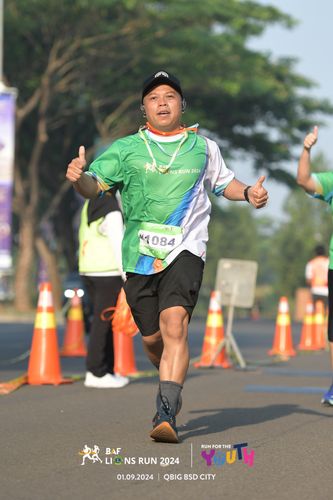 Race photo from BAF LIONS RUN 2024