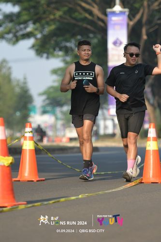 Race photo from BAF LIONS RUN 2024
