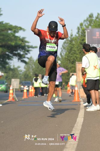 Race photo from BAF LIONS RUN 2024