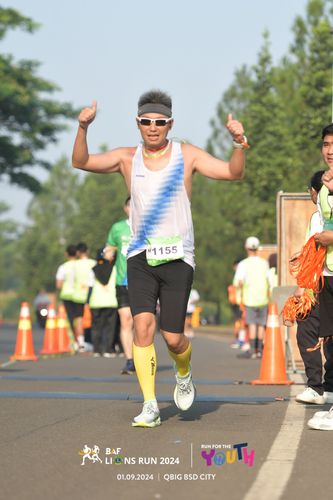 Race photo from BAF LIONS RUN 2024