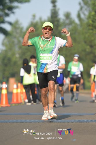 Race photo from BAF LIONS RUN 2024