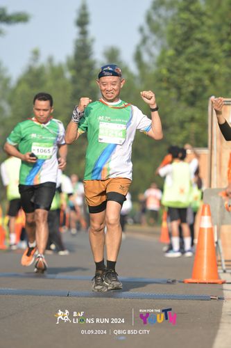 Race photo from BAF LIONS RUN 2024
