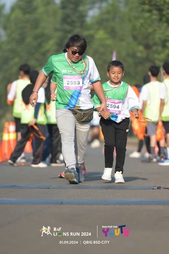 Race photo from BAF LIONS RUN 2024