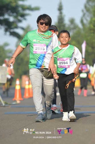 Race photo from BAF LIONS RUN 2024