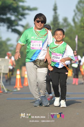 Race photo from BAF LIONS RUN 2024
