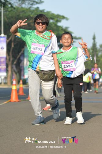 Race photo from BAF LIONS RUN 2024