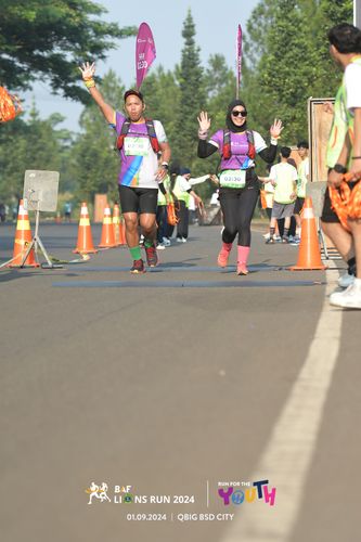 Race photo from BAF LIONS RUN 2024