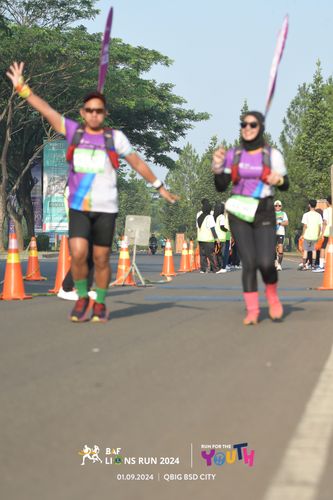 Race photo from BAF LIONS RUN 2024