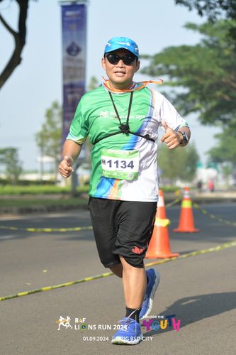 Race photo from BAF LIONS RUN 2024