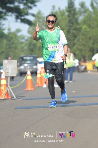 Race photo from BAF LIONS RUN 2024