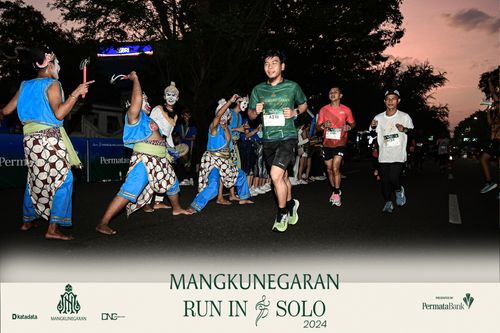 Race photo from Mangkunegaran Run 2024