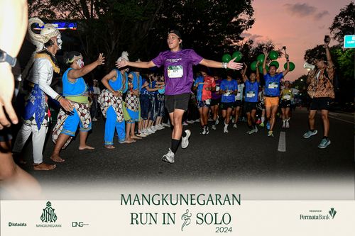 Race photo from Mangkunegaran Run 2024