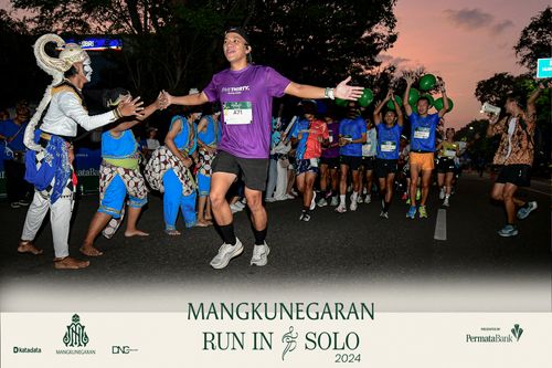 Race photo from Mangkunegaran Run 2024