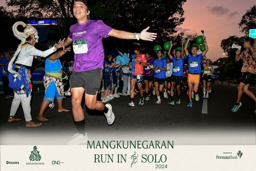 Race photo from Mangkunegaran Run 2024