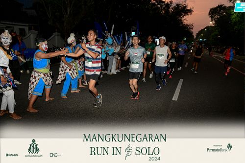 Race photo from Mangkunegaran Run 2024