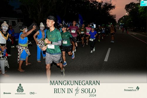 Race photo from Mangkunegaran Run 2024