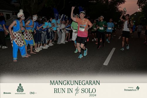 Race photo from Mangkunegaran Run 2024