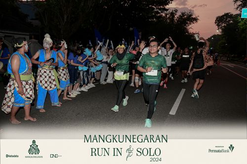 Race photo from Mangkunegaran Run 2024
