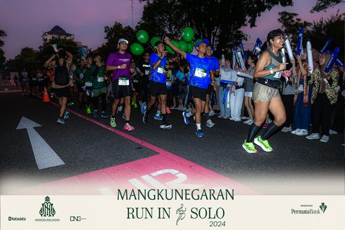 Race photo from Mangkunegaran Run 2024