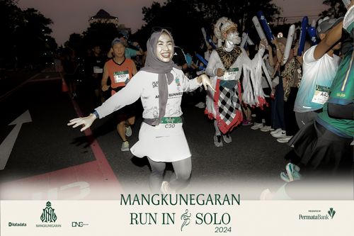 Race photo from Mangkunegaran Run 2024