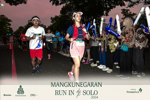 Race photo from Mangkunegaran Run 2024