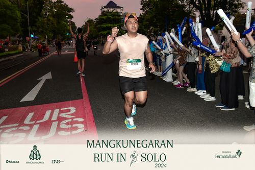 Race photo from Mangkunegaran Run 2024