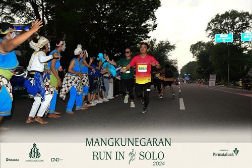 Race photo from Mangkunegaran Run 2024