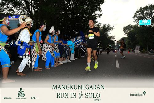 Race photo from Mangkunegaran Run 2024