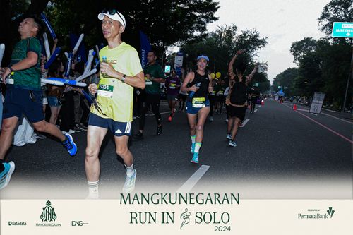 Race photo from Mangkunegaran Run 2024