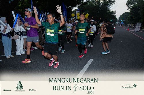 Race photo from Mangkunegaran Run 2024