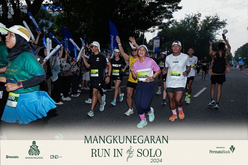Race photo from Mangkunegaran Run 2024