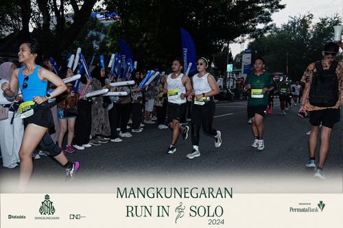 Race photo from Mangkunegaran Run 2024