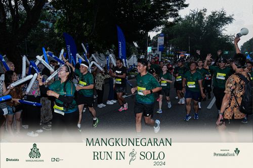 Race photo from Mangkunegaran Run 2024