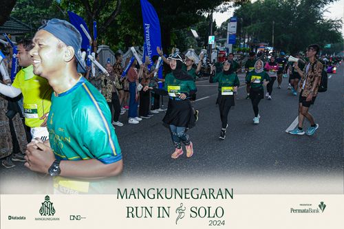 Race photo from Mangkunegaran Run 2024